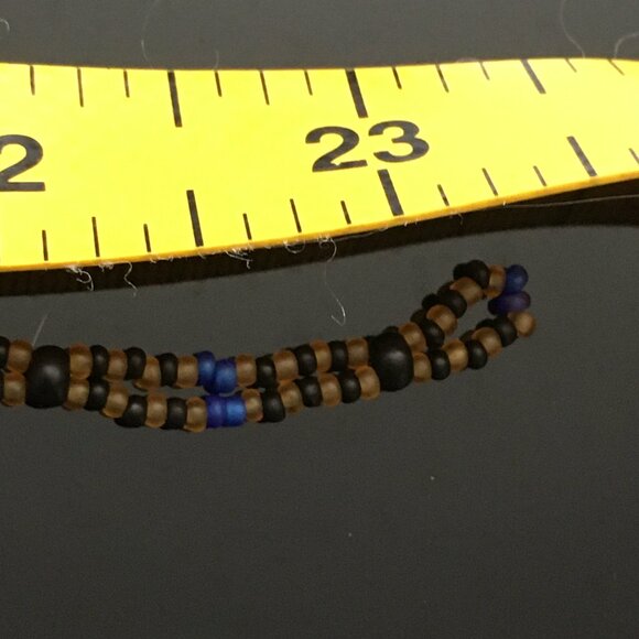 Handcrafted Tribal Beaded Spike Necklace - Picture 6 of 8